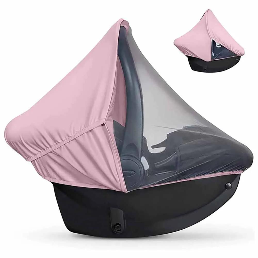 Breastfeeding Cloth Summer Sunshade Breathable Nursing Towel Pink Blue Universal Mesh Safety Seat Basket Cover For N